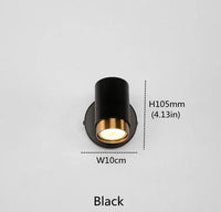 Applique Murale Moderne à LED pour Miroir Décoratif avec Interrupteur | Marco Lucetti E Interrupteur noir / Modifiable | AC100V-180V