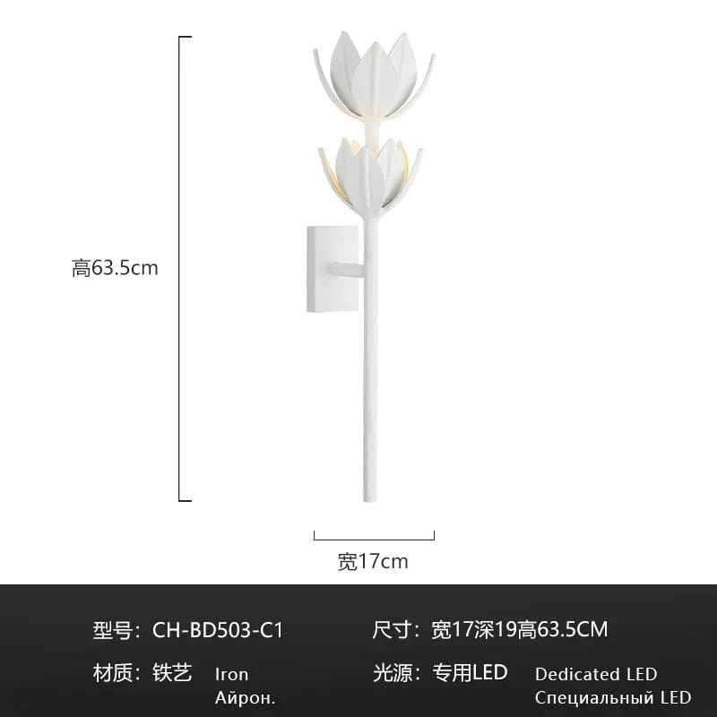 Applique murale moderne Alberto - Éclairage Général | Marco Lucetti Blanc L17H63.5CM / CHINE / 2700K | 5-10W | Couleur de l&#39;image