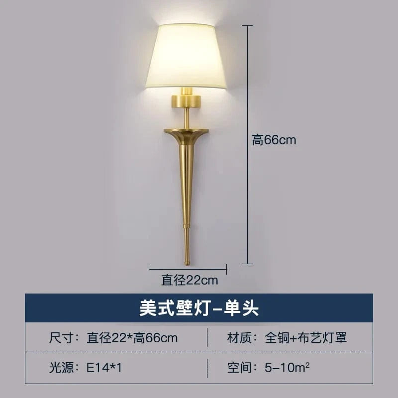 Applique murale moderne «American Design» | Marco Lucetti Or