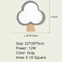 Applique murale moderne "Arbre en Bois Ania" | Marco Lucetti Gris