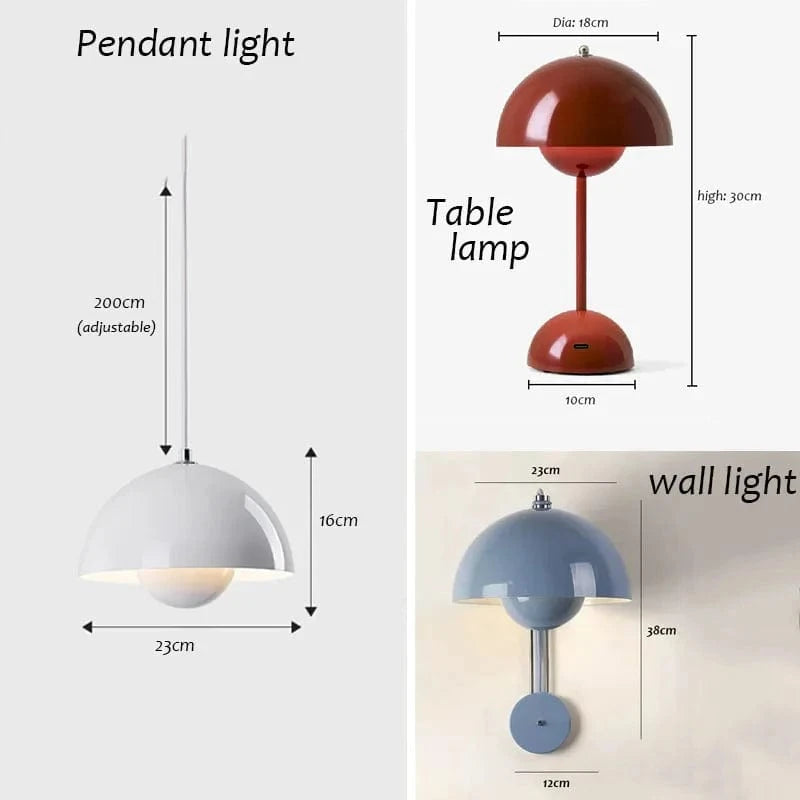 Applique murale moderne : Bouton de fleur E27 | Marco Lucetti
