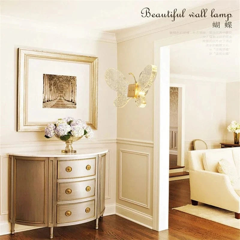 Applique murale moderne Cristal Papillon | Marco Lucetti