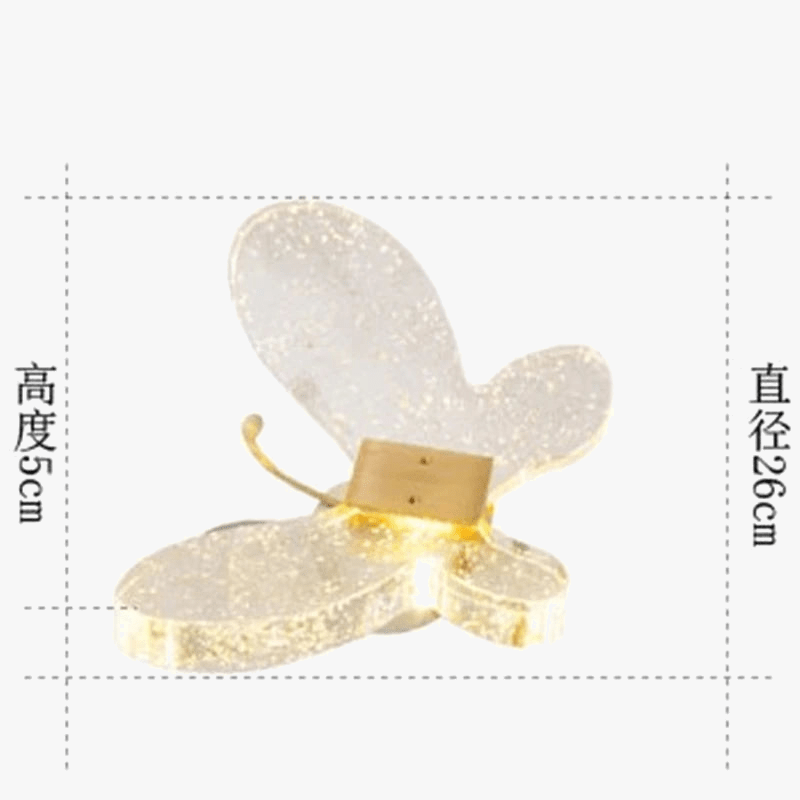 Applique murale moderne Cristal Papillon | Marco Lucetti