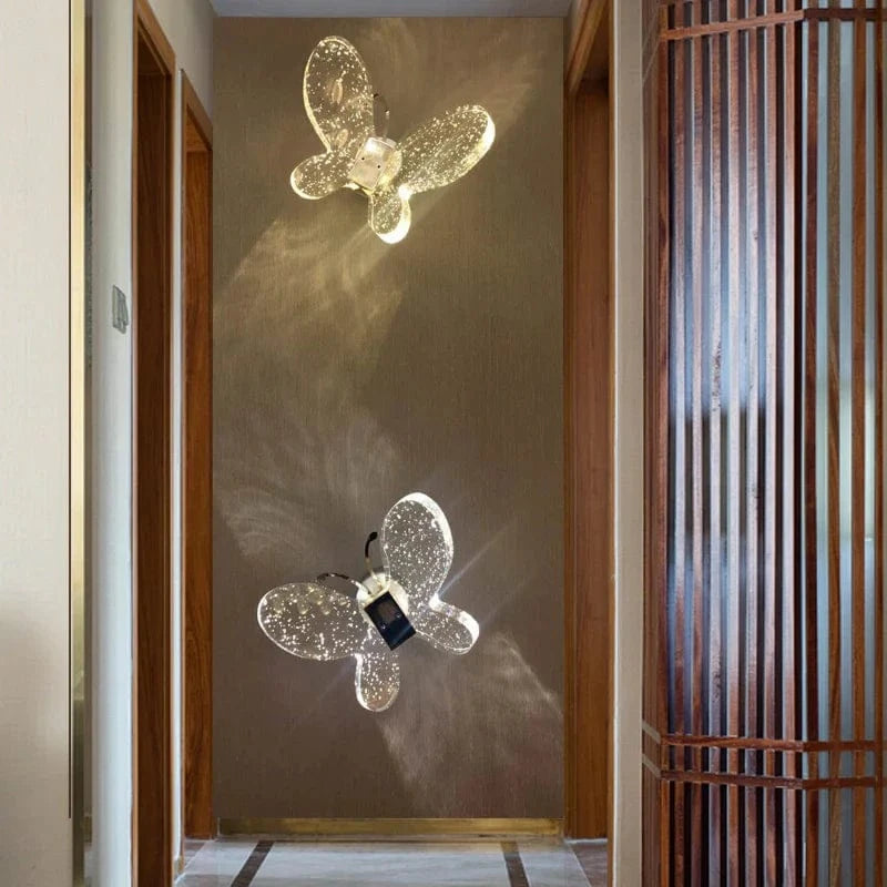 Applique murale moderne Cristal Papillon | Marco Lucetti