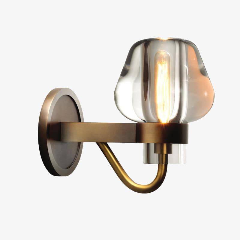 Applique murale Luxe cuivré avec abat-jour design