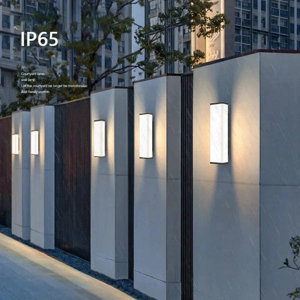 Applique murale moderne en acier inoxydable LED étanche Ip65 pour éclairage extérieur de jardin et balcon | Marco Lucetti