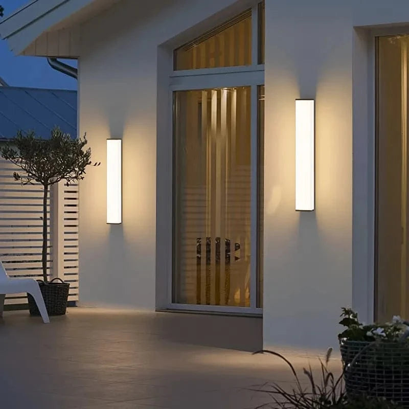 Applique murale moderne en acier inoxydable LED étanche Ip65 pour éclairage extérieur de jardin et balcon | Marco Lucetti