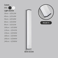 Applique murale moderne en acier inoxydable LED étanche Ip65 pour éclairage extérieur de jardin et balcon | Marco Lucetti L30cm / Ae lumière blanche6000K / Chine