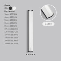 Applique murale moderne en acier inoxydable LED étanche Ip65 pour éclairage extérieur de jardin et balcon | Marco Lucetti L30cm / B Lumière blanche6000K / Chine