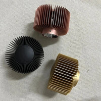 Applique murale moderne en aluminium noir et rose | Marco Lucetti