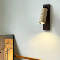 Applique murale moderne en bois de pierre naturelle avec interrupteur - Design Élégant | Marco Lucetti