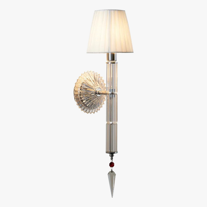 Applique murale moderne en cristal à 1 bras - Élégance lumineuse