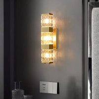 Applique murale moderne en cristal clair pour sublimer votre intérieur | Marco Lucetti