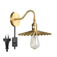 Applique murale moderne en cuivre iwhd avec chaîne Edison LED ajustable | Marco Lucetti Prise AU / 4W (max100w)