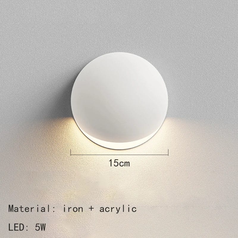 Applique Murale Moderne en Fer Acrylique 3000K - Lampe d'Ambiance Livraison Directe | Marco Lucetti Blanc / Lumière chaude 3000K