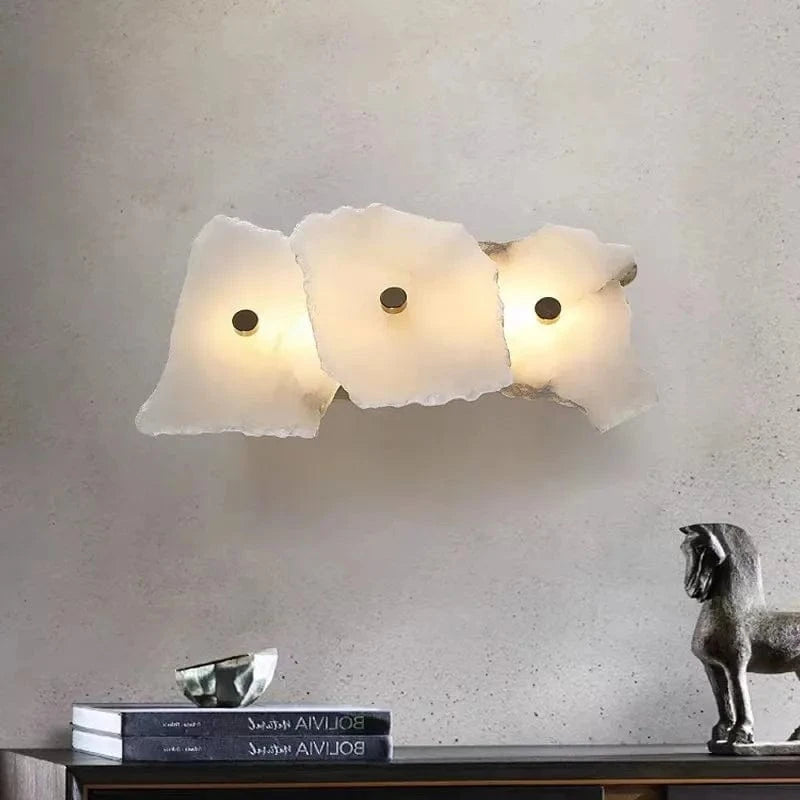 Applique murale moderne en laiton et marbre - LED de luxe | Marco Lucetti