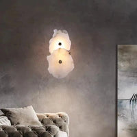 Applique murale moderne en laiton et marbre - LED de luxe | Marco Lucetti