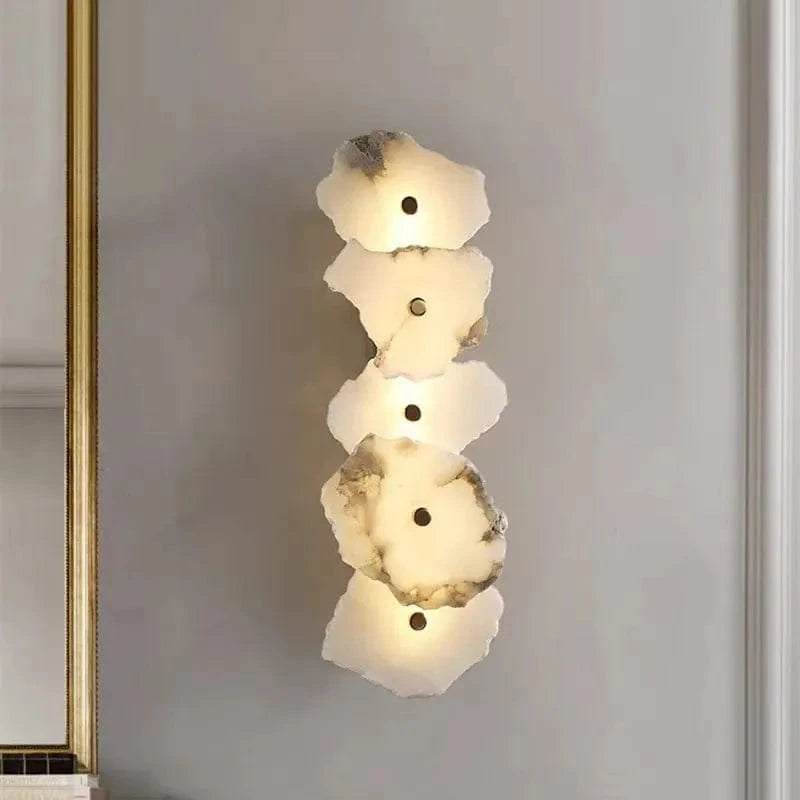 Applique murale moderne en laiton et marbre - LED de luxe | Marco Lucetti