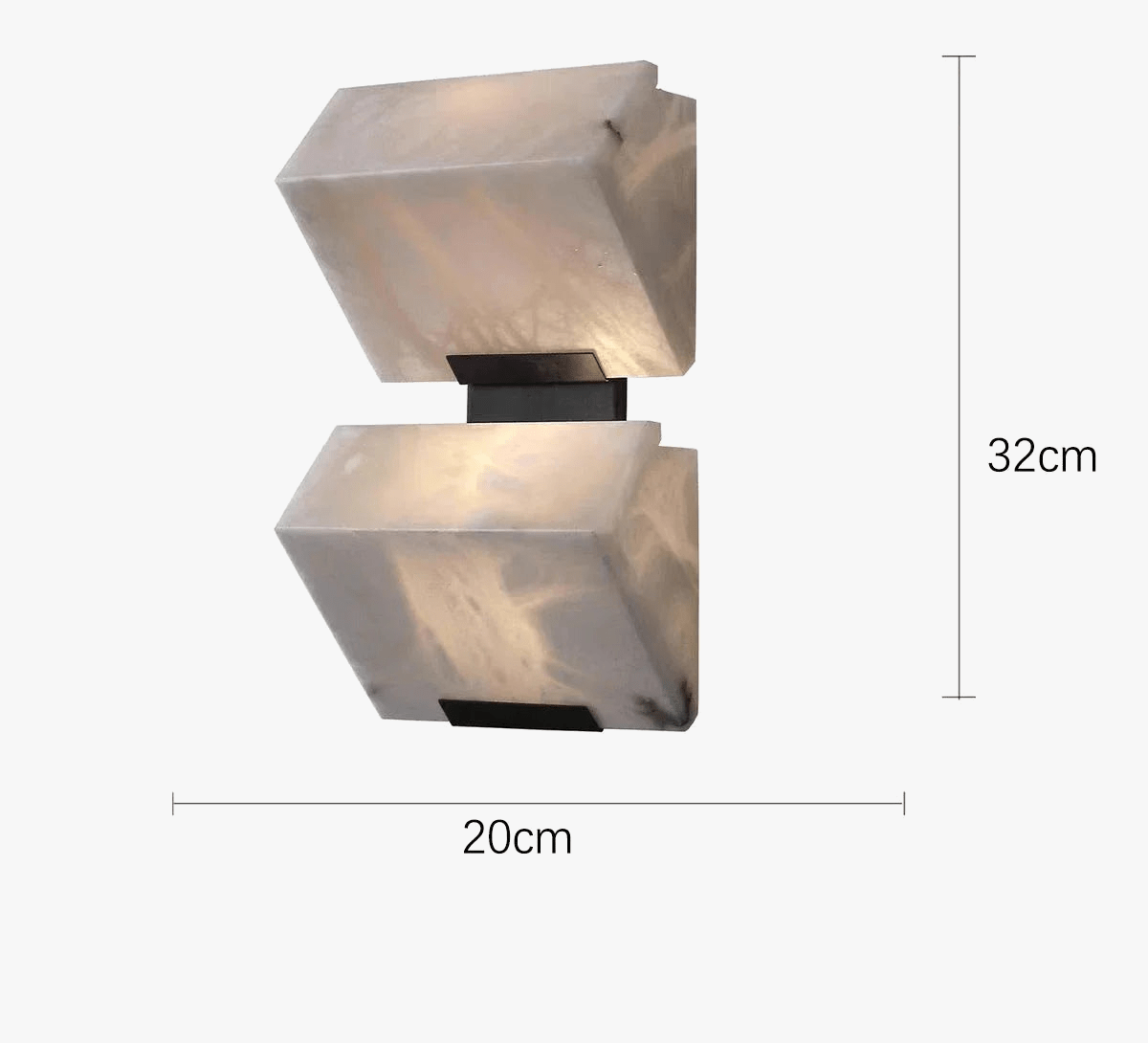 Applique Murale Moderne en Marbre avec Lumières LED - Élégance Illuminée | Marco Lucetti