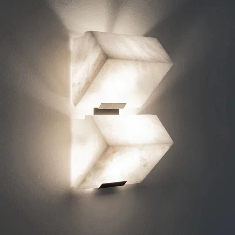 Applique Murale Moderne en Marbre avec Lumières LED - Élégance Illuminée | Marco Lucetti