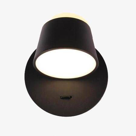 Applique Murale Moderne en Métal Ajustable. | Marco Lucetti 1 lampe - Noir