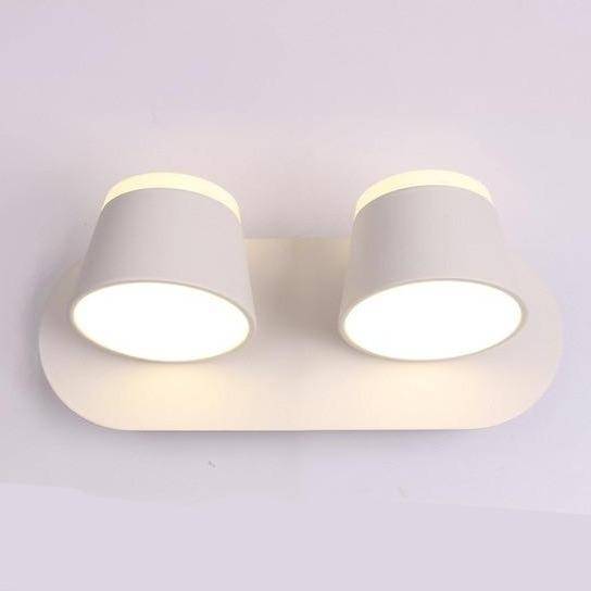 Applique Murale Moderne en Métal Ajustable. | Marco Lucetti 2 lampes - Blanc