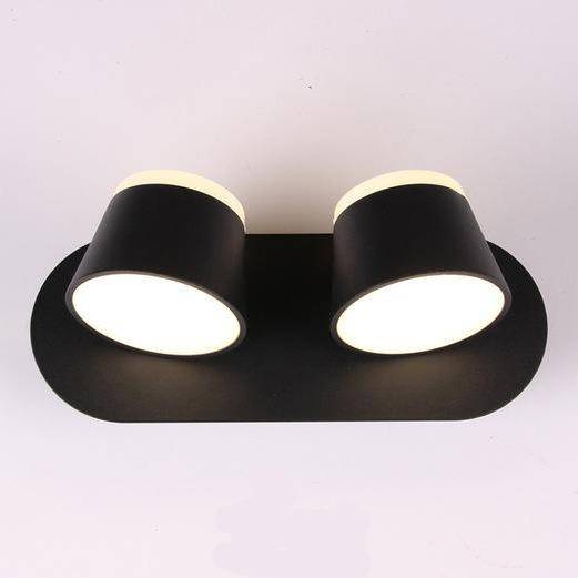 Applique Murale Moderne en Métal Ajustable. | Marco Lucetti 2 lampes - Noir