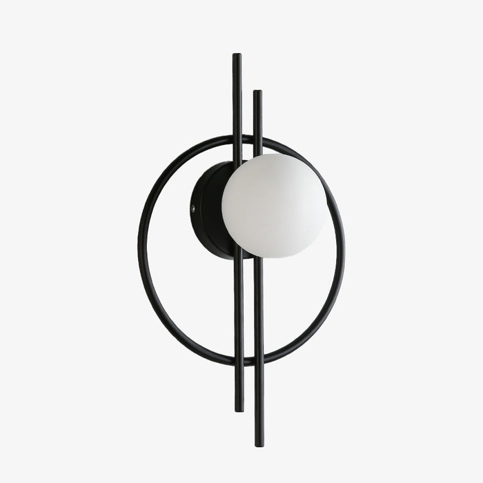 Applique murale ronde Harlow en métal contemporain