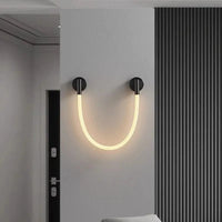Applique murale moderne en Tube de néon LED tissé en Silicone - GlowFlex™ | Marco Lucetti