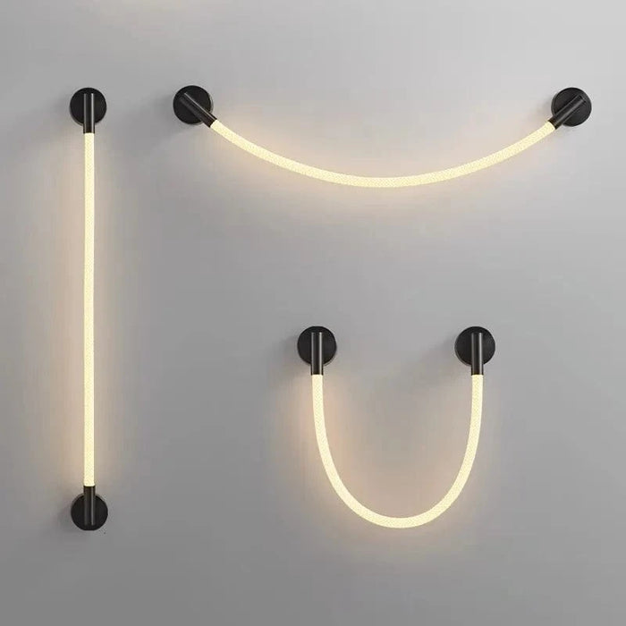 Applique murale moderne en Tube de néon LED tissé en Silicone - GlowFlex™ | Marco Lucetti