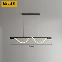 Applique murale moderne en Tube de néon LED tissé en Silicone - GlowFlex™ | Marco Lucetti Suspension 120cm / Acier inoxydable / Blanc chaud (2700-3500K)