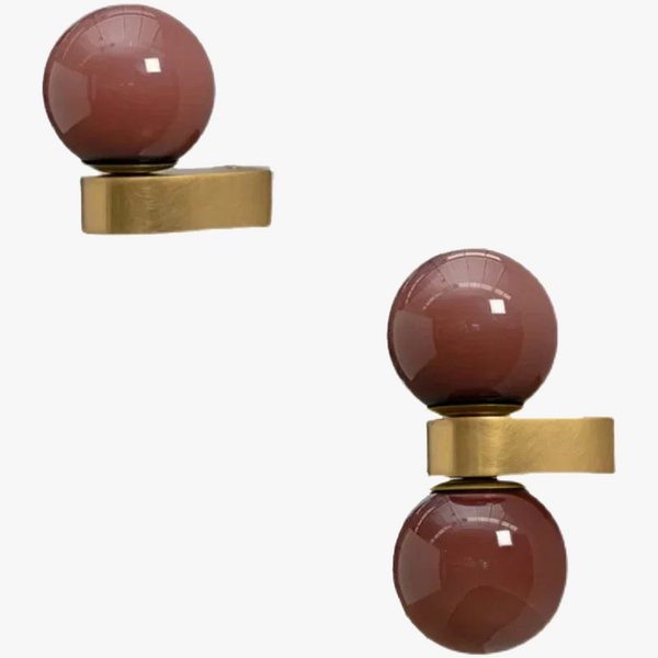 Applique murale moderne en verre avec boule nordique décorative - Édition Limitée