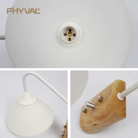 Applique murale moderne en verre et bois | Marco Lucetti Blanc