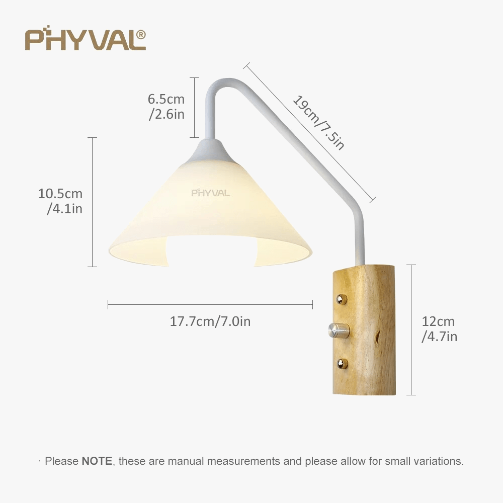 Applique murale moderne en verre et bois | Marco Lucetti Blanc