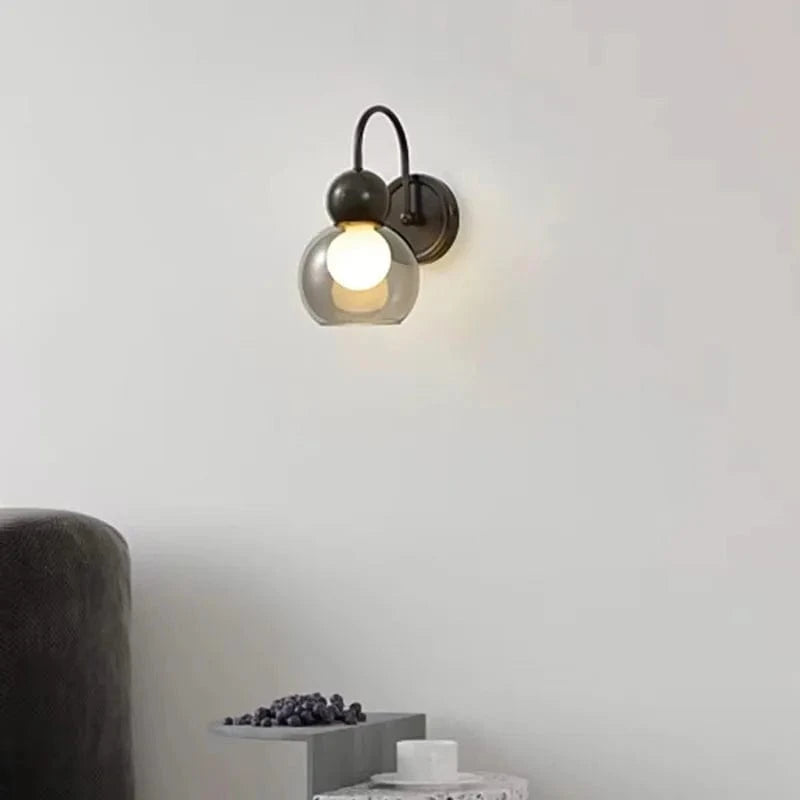 Applique murale moderne en verre et cuivre - Élégance pour votre intérieur | Marco Lucetti