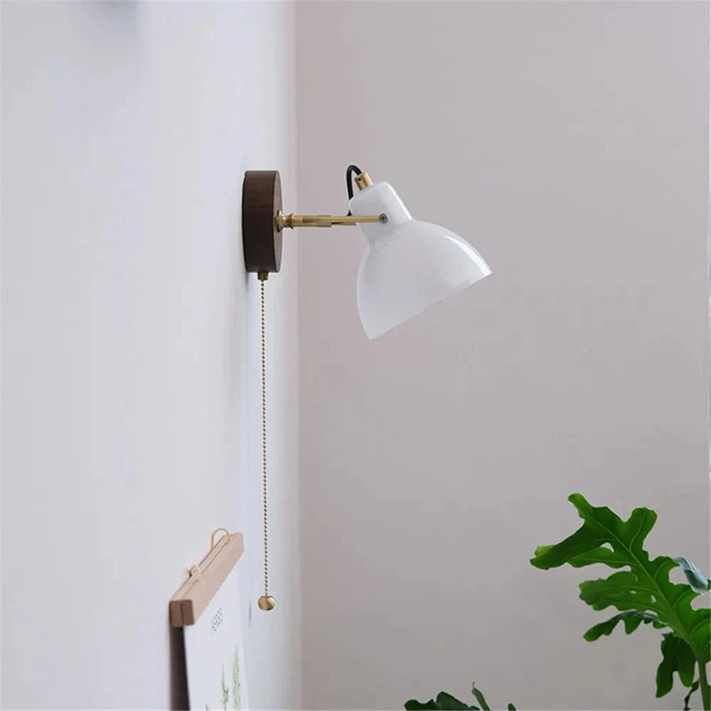 Applique murale moderne en verre et laiton avec interrupteur ajustable - Collection Lumina | Marco Lucetti