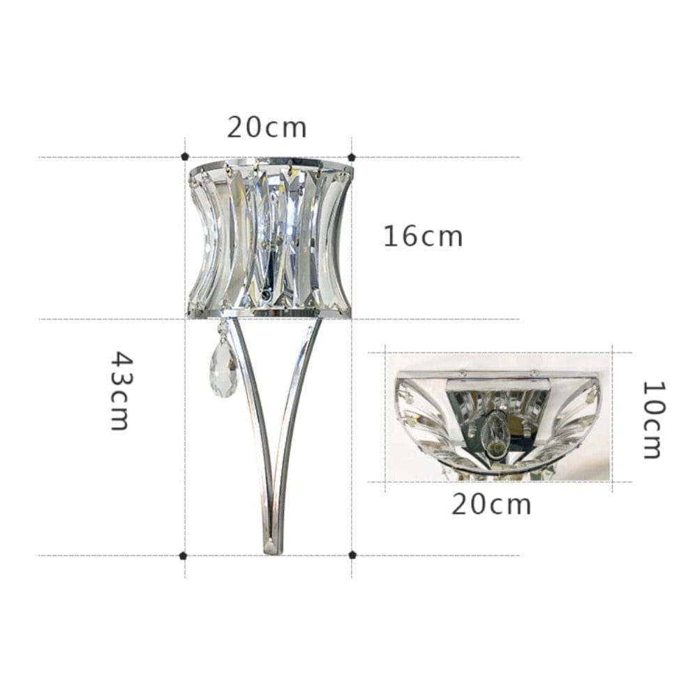 Applique Murale Moderne en Verre Luxury Sandro "Torchis" | Marco Lucetti