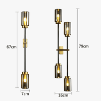Applique murale moderne en verre noir de qualité supérieure | Marco Lucetti