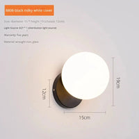 Applique murale moderne en verre nordique pour une décoration stylée. | Marco Lucetti Noir-A / Lumière trichromatique