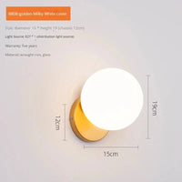 Applique murale moderne en verre nordique pour une décoration stylée. | Marco Lucetti Or-A / Blanc chaud (2700-3500K)