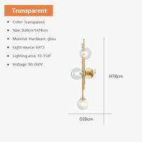 Applique murale moderne en verre pour une ambiance élégante. | Marco Lucetti