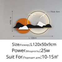Applique murale moderne et épurée | Marco Lucetti Câblage orange 1,2 M / 3 couleurs sans télécommande