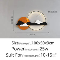 Applique murale moderne et épurée | Marco Lucetti Câblage Orange1M / 3 couleurs sans télécommande