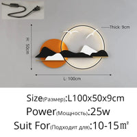 Applique murale moderne et épurée | Marco Lucetti Orange1M avec prise / 3 couleurs sans télécommande