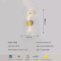 Applique murale moderne et luxueuse, design nordique unique | Marco Lucetti D / Blanc chaud (2700-3500K)