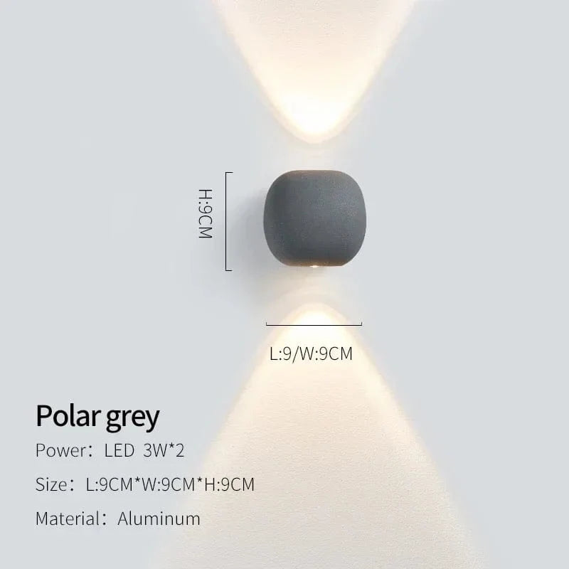 Applique Murale Moderne Étanche à Intensité Variable Luxe | Marco Lucetti Gris polaire