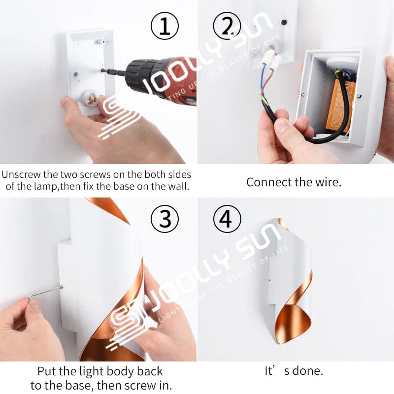 Applique murale moderne haut de gamme pour éclairer votre espace extérieur ou intérieur en blanc, noir et or | Marco Lucetti