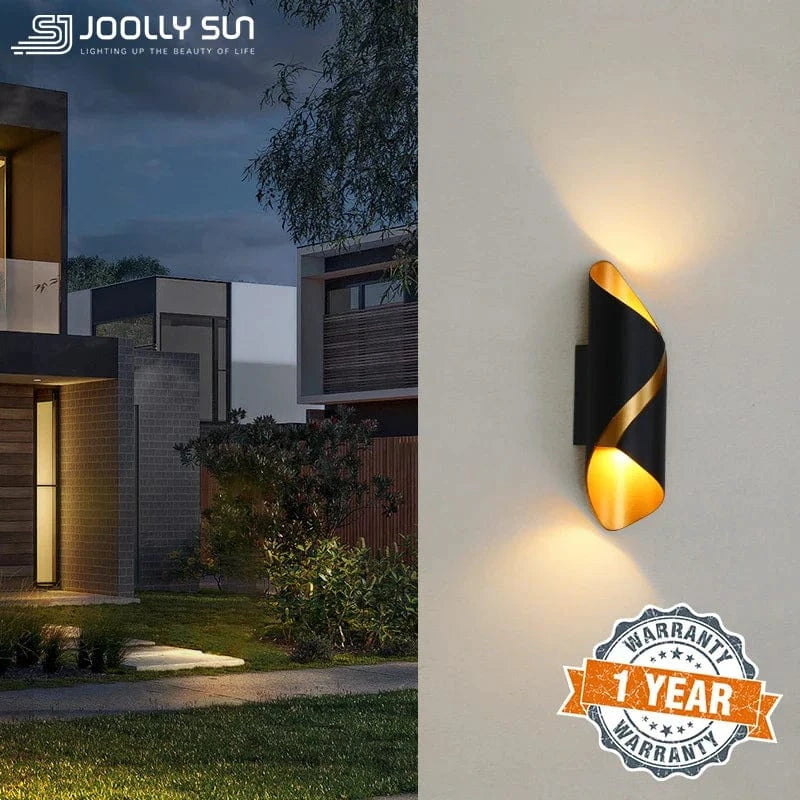 Applique murale moderne haut de gamme pour éclairer votre espace extérieur ou intérieur en blanc, noir et or | Marco Lucetti