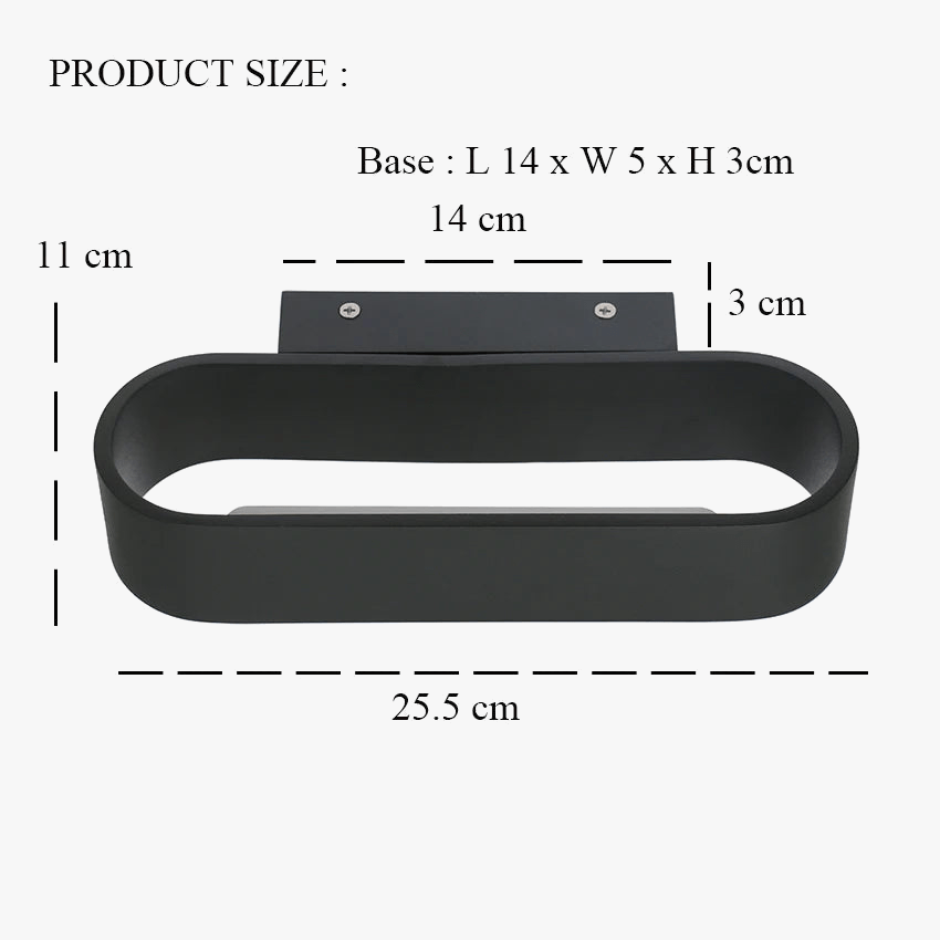 Applique murale moderne LED AU200 - Aluminium pour chambre, salon, couloir | Marco Lucetti