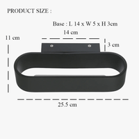 Applique murale moderne LED AU200 - Aluminium pour chambre, salon, couloir | Marco Lucetti